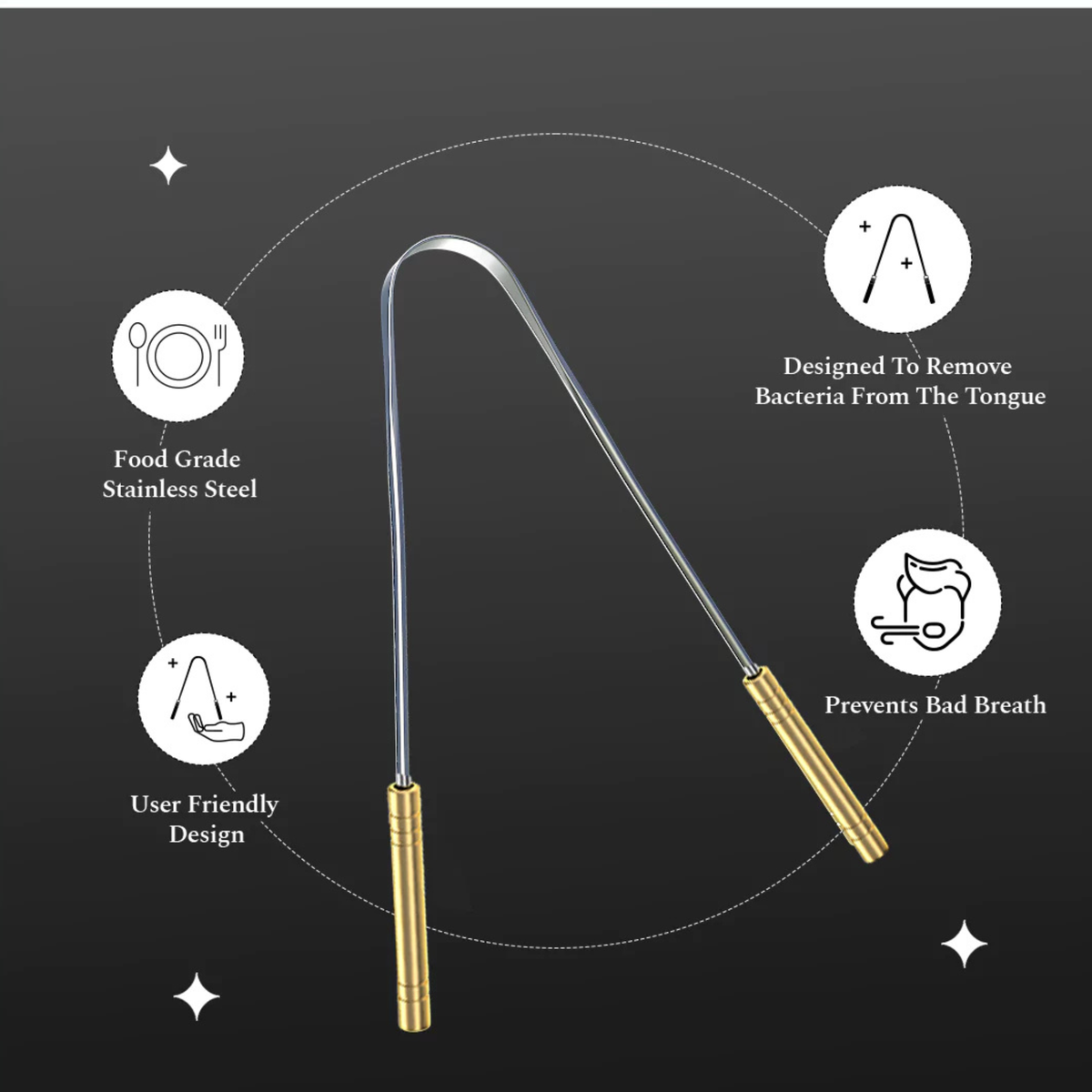Stainless Steel Tongue Cleaner - India