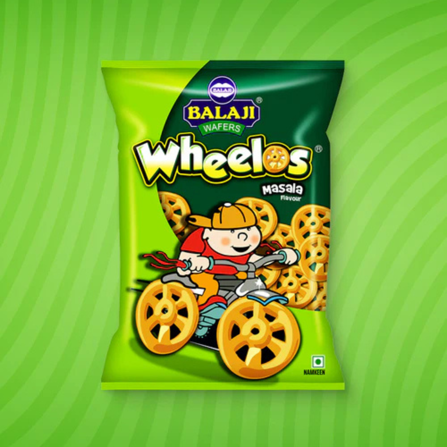 Balaji Fryum Masala Wheelos 55 gm.