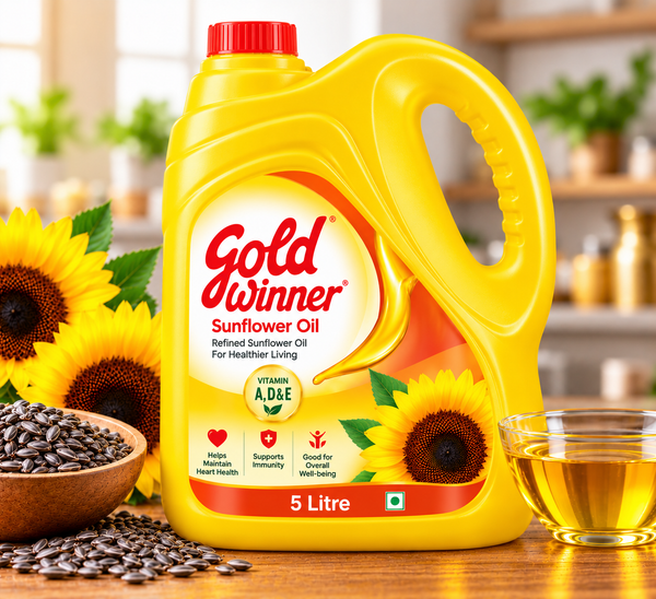 Gold Winner Sun Flower Oil 5 Liter