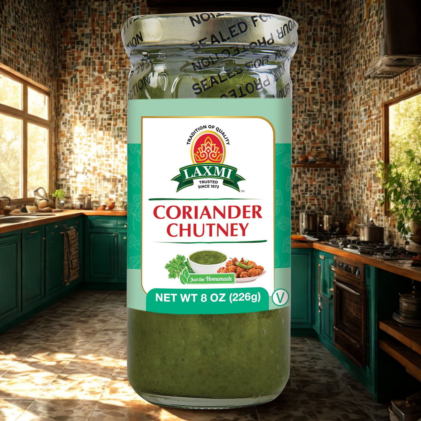 Laxmi Coriander Chutney 8 Oz.