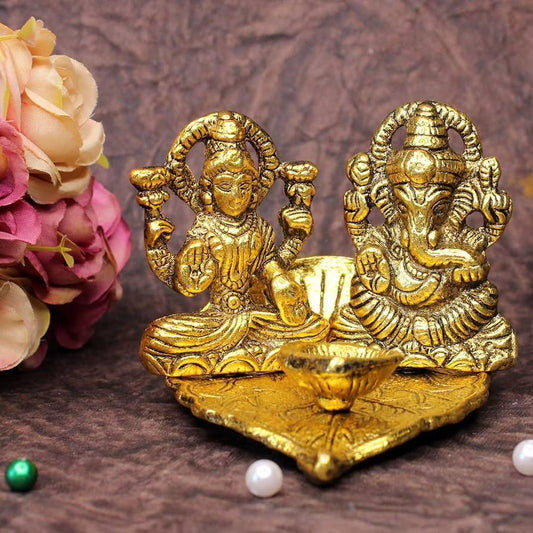 AB Laxmi Ganesh Diya (On Pan)