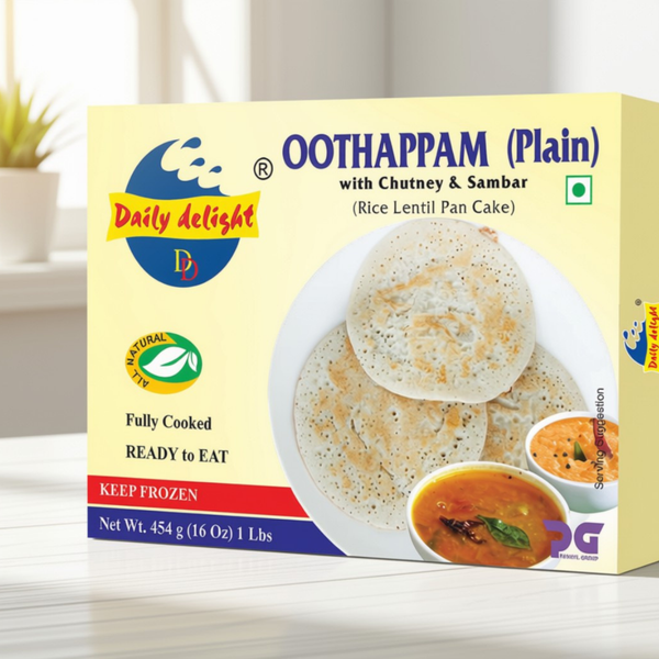 Daily Delight Oothappam (Plain) 454 gm.