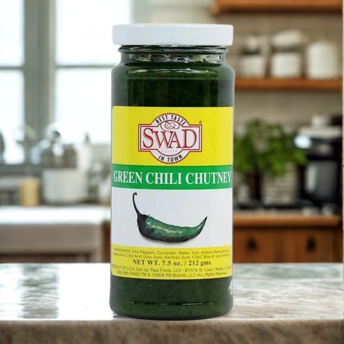 Swad Green Chili Chutney 7.5 Oz.