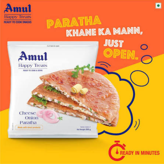 Amul Cheese Onion Paratha 500 gm.