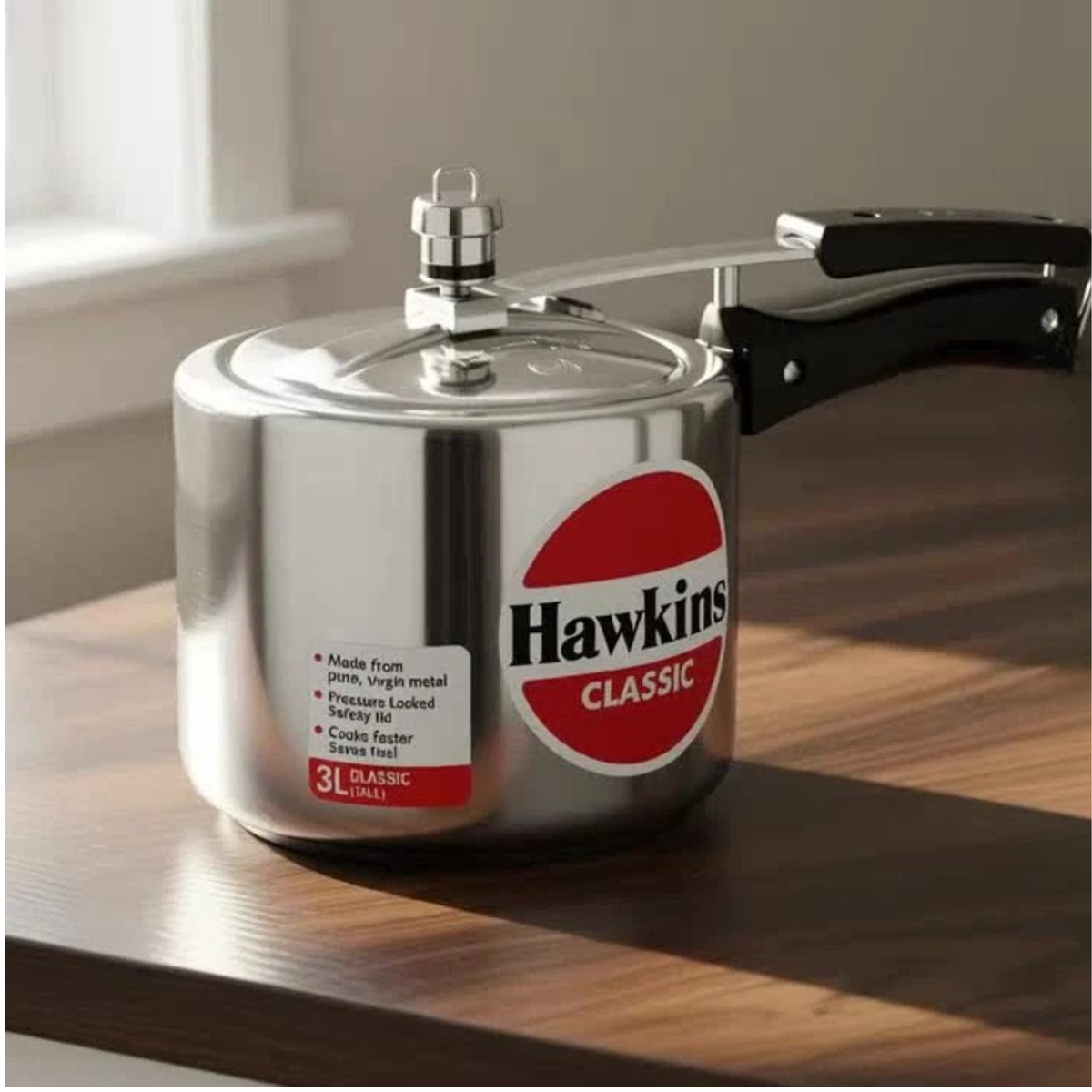 Hawkins Cooker (Stainless Steel) Tall 3 Liter