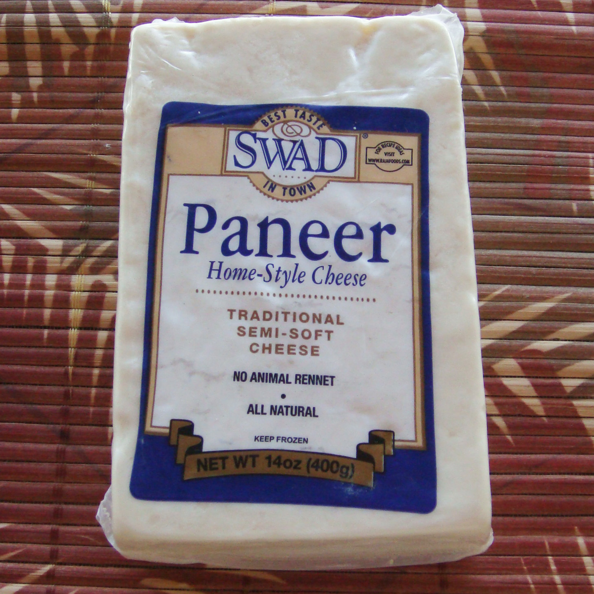 Swad Frozen Paneer Block 14 Oz.