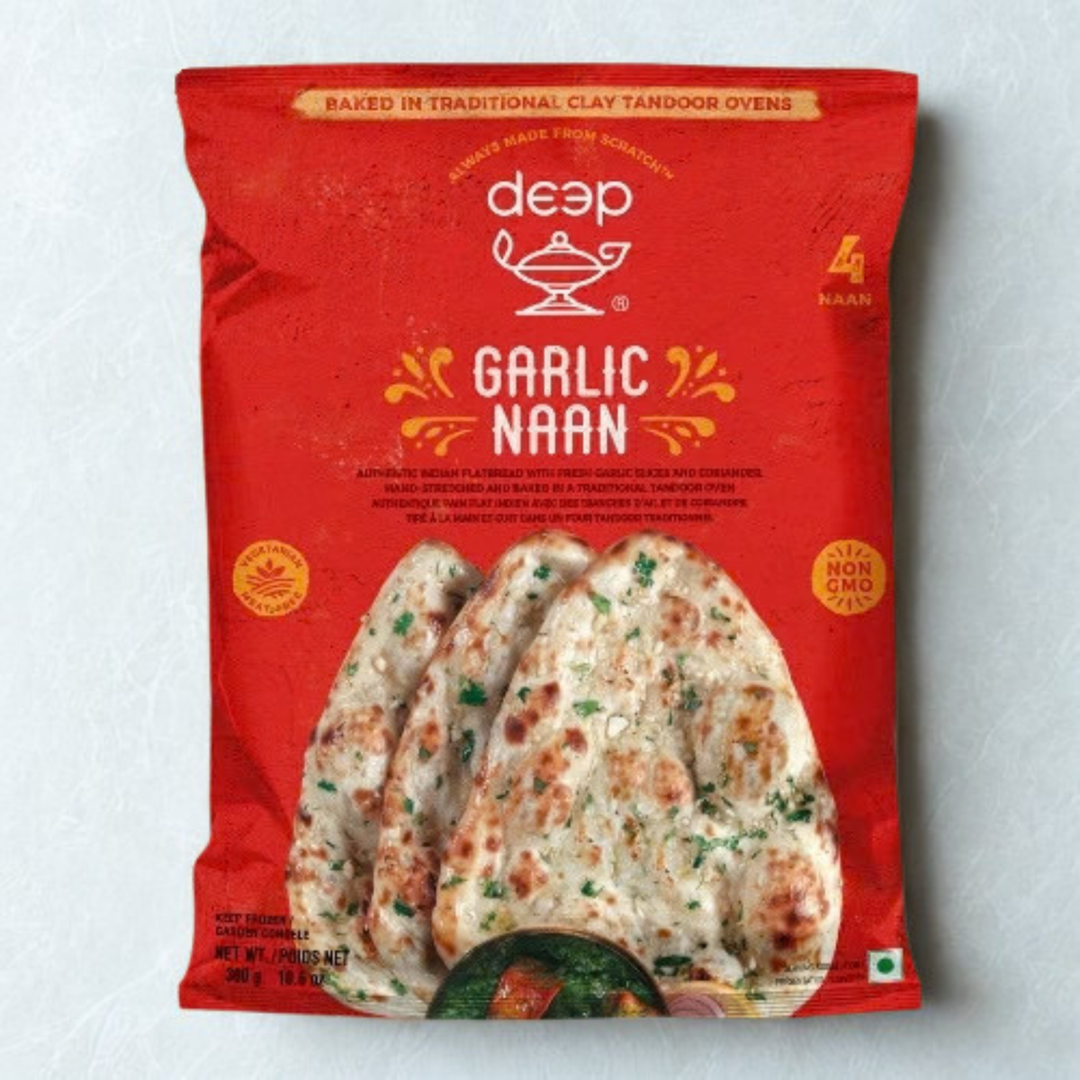 Deep Garlic Naan 12 Pc.