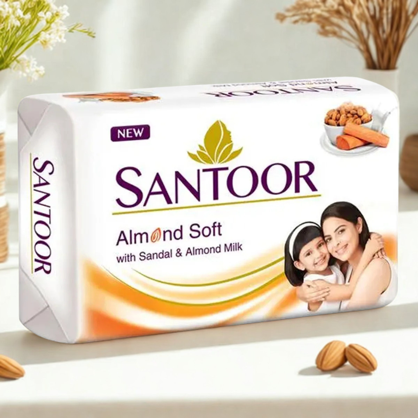 Santoor Sandal & Almond Soap 100 Gm.