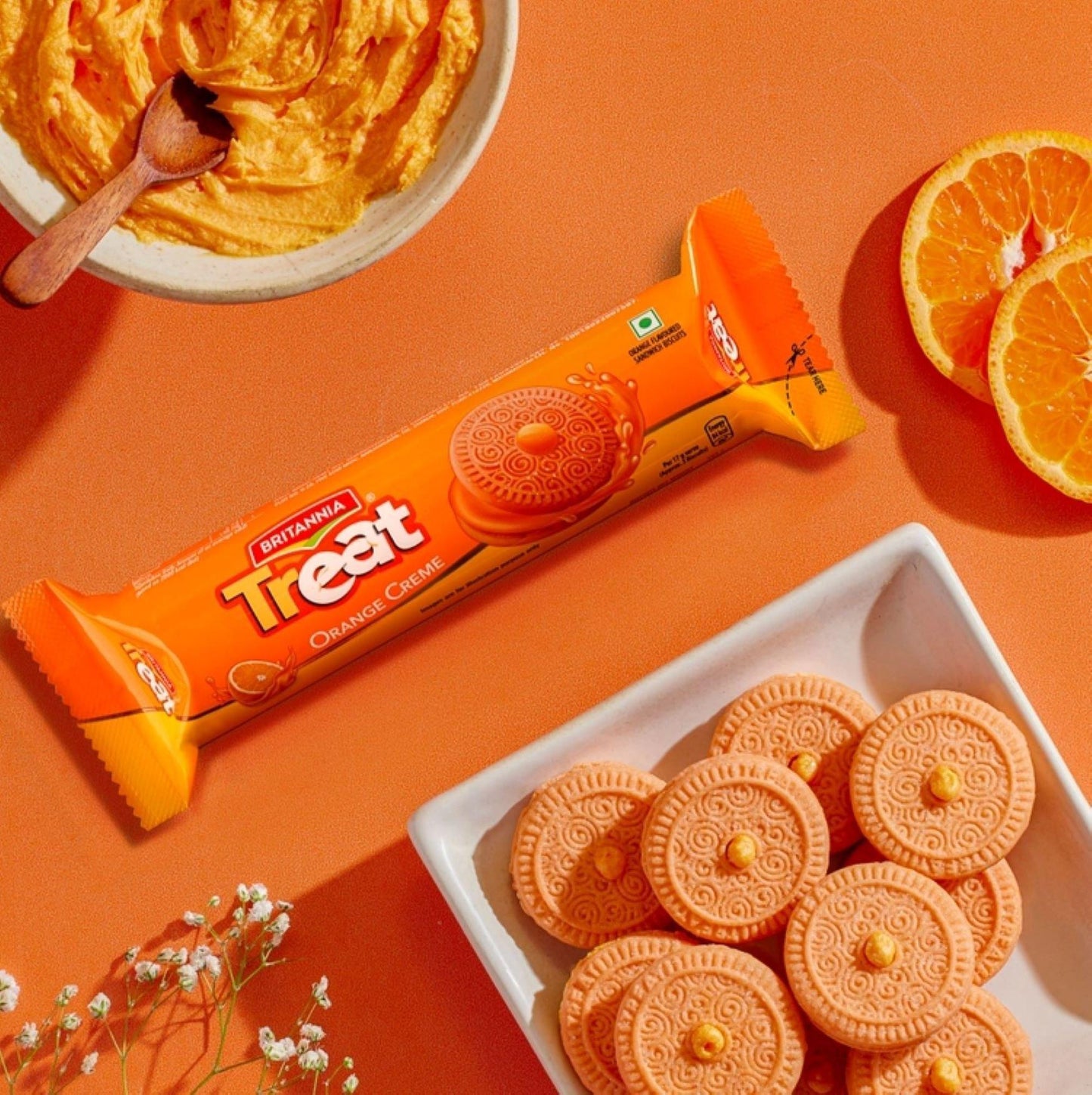 Britannia Treat Orange Biscuits 4.23 Oz.