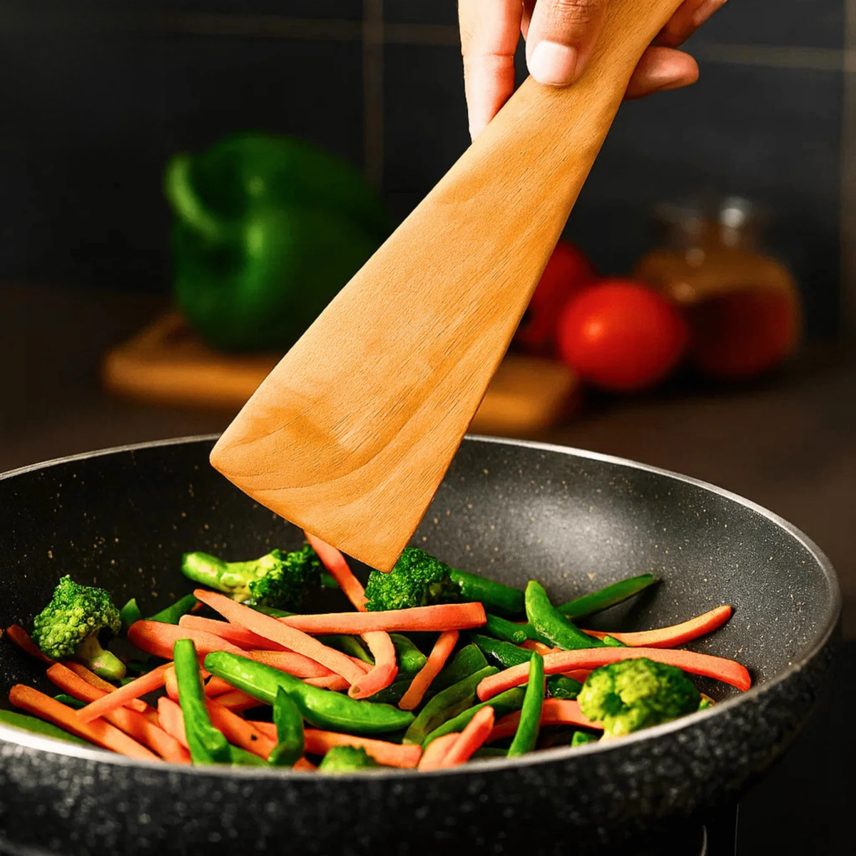 Wooden Fried Spatula