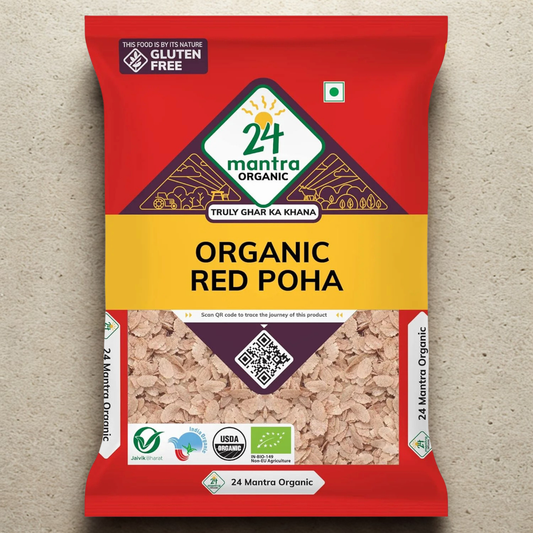 24 Mantra Organic Red Poha 2 Lb.