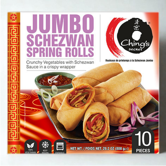 Ching's Jumbo Schezwan Spring Rolls 800 gm.