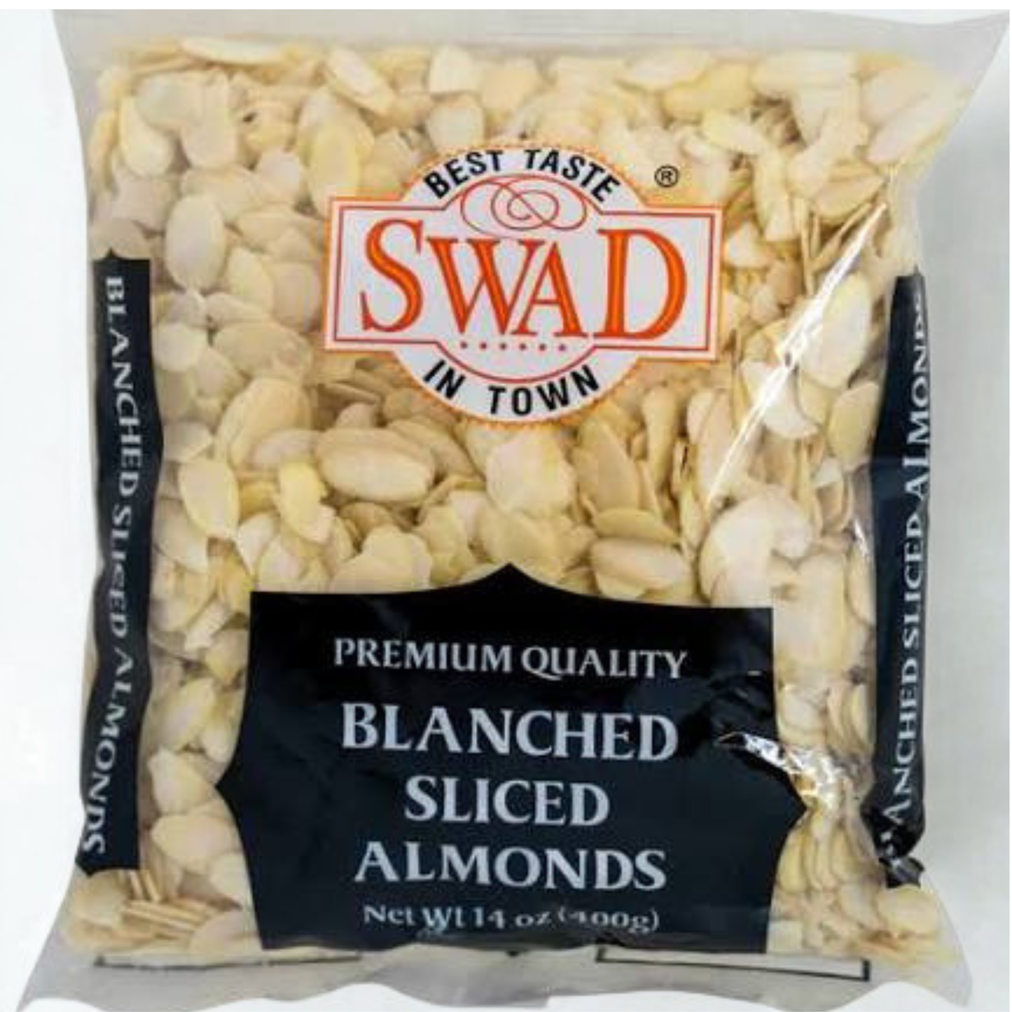 Swad Blanched Sliced Almond 14 Oz