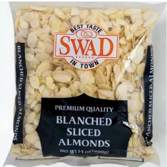 Swad Blanched Sliced Almond 14 Oz