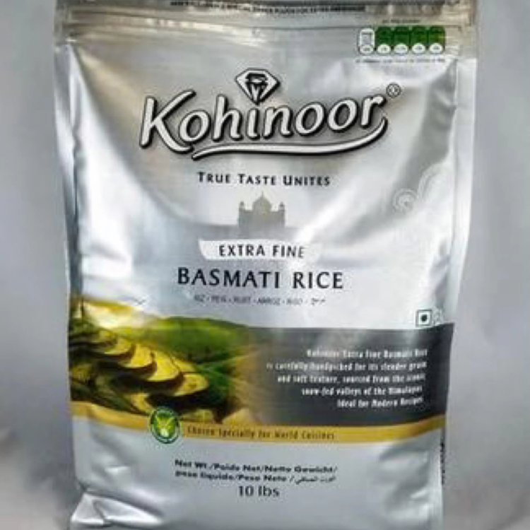 Kohinoor Silver Basmati Rice 10 Lb.