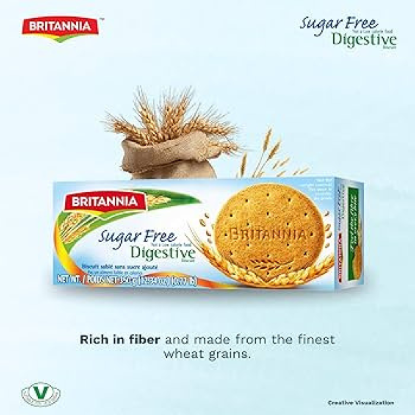 Britannia Sugarfree Digestive Biscuits 12 Oz.