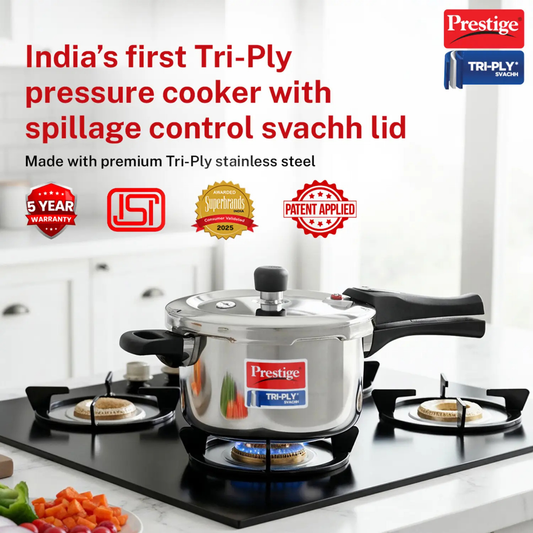 Prestige Tri Ply Pressure Cooker 5 Liter