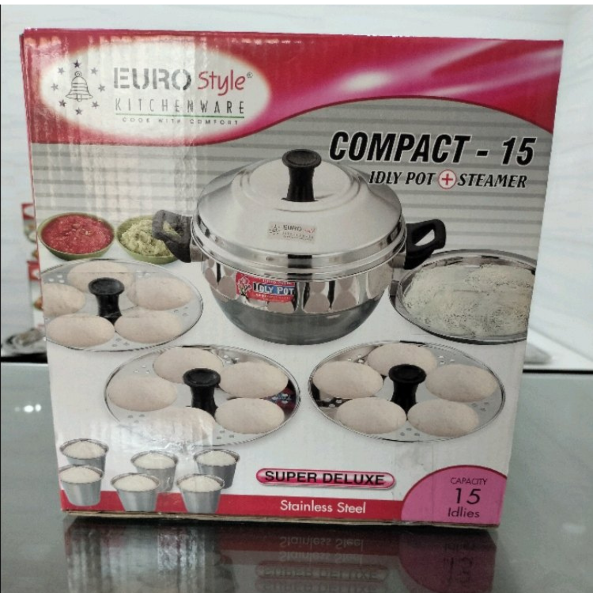 Euro Idly Pot & Steamer - 15 Idly
