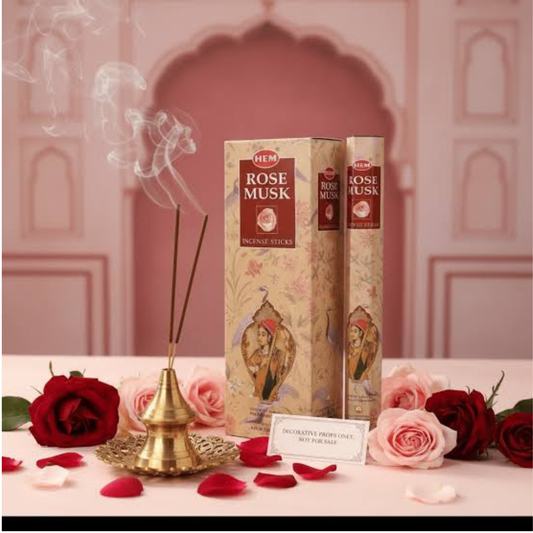 Hem Rose Musk Incense (1 Pack)