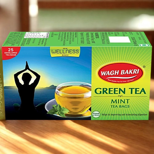 Wagh Bakri Green Mint Tea 25 Bags