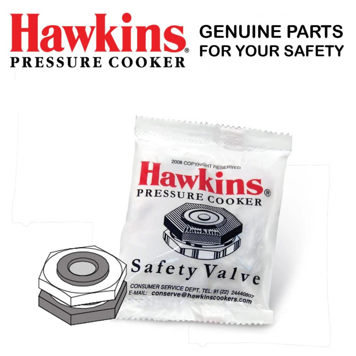 Hawkins Safety Valve 2-10 Liter (B 30-10)