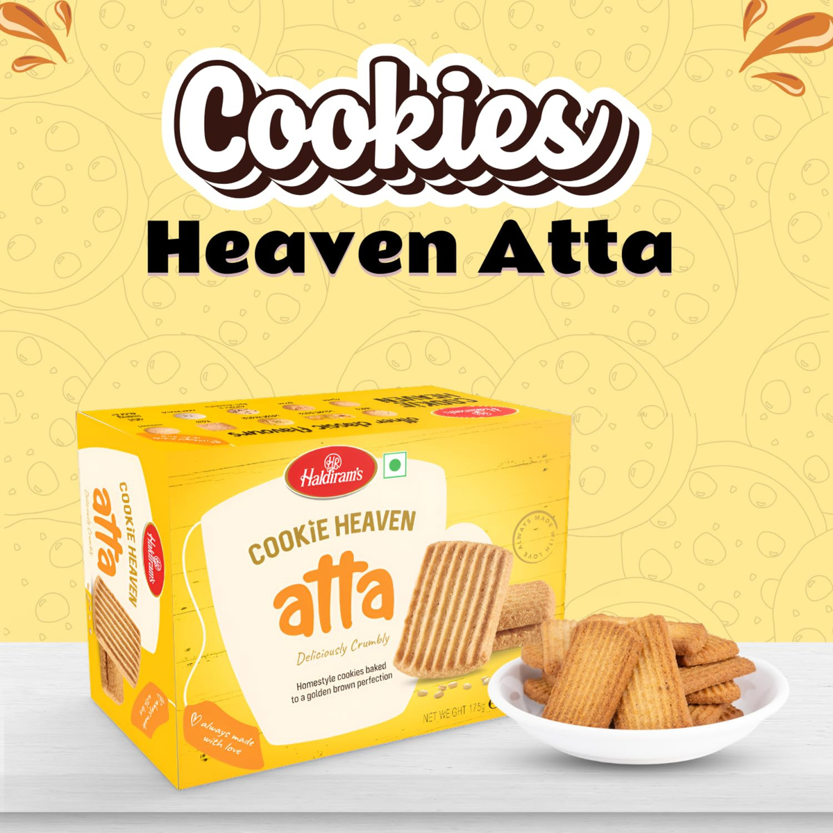 Haldiram's Atta Cookies 175 Gm.