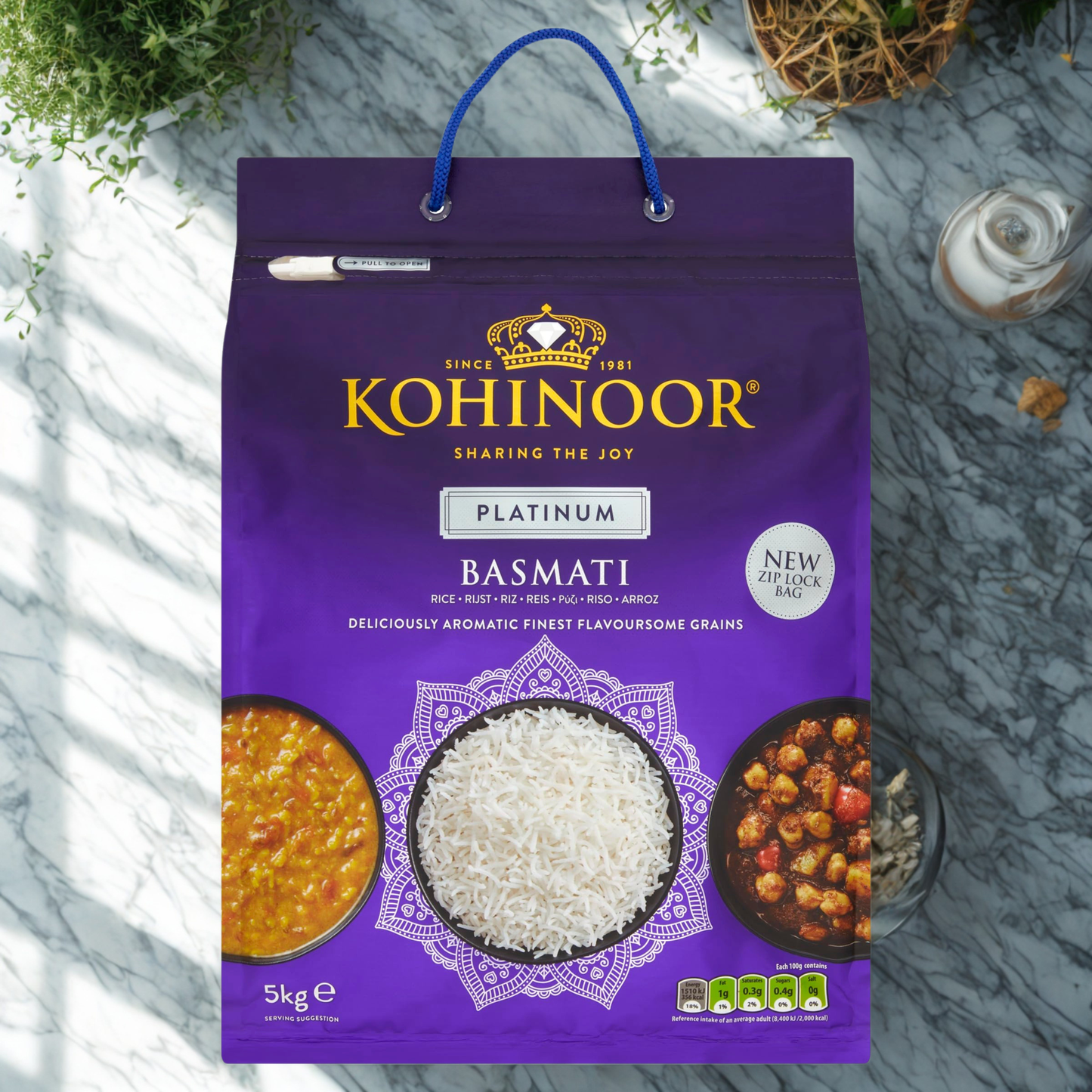 Kohinoor Platinum Rice 2.2 Lb.