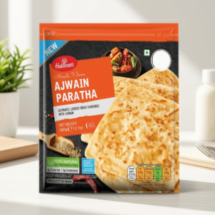 Haldiram Ajwain Paratha 6 Pc - 360 Gm.