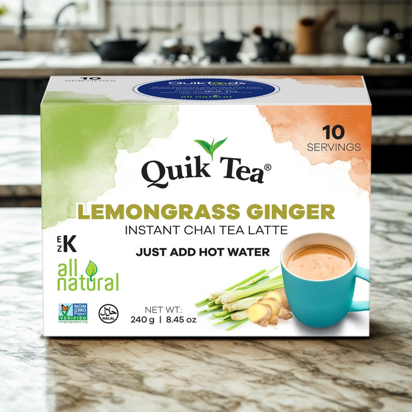 Quick Tea Lemongrass Ginger 8.45 Oz.