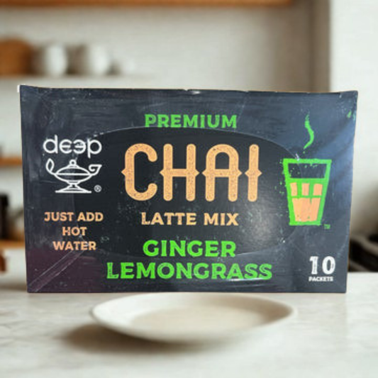 Deep Pre Chai Mix Ginger Lemongrass 10 Pack