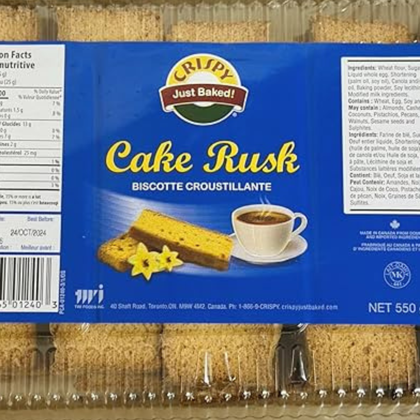 Crispy Cake Rusk 550 Gm.
