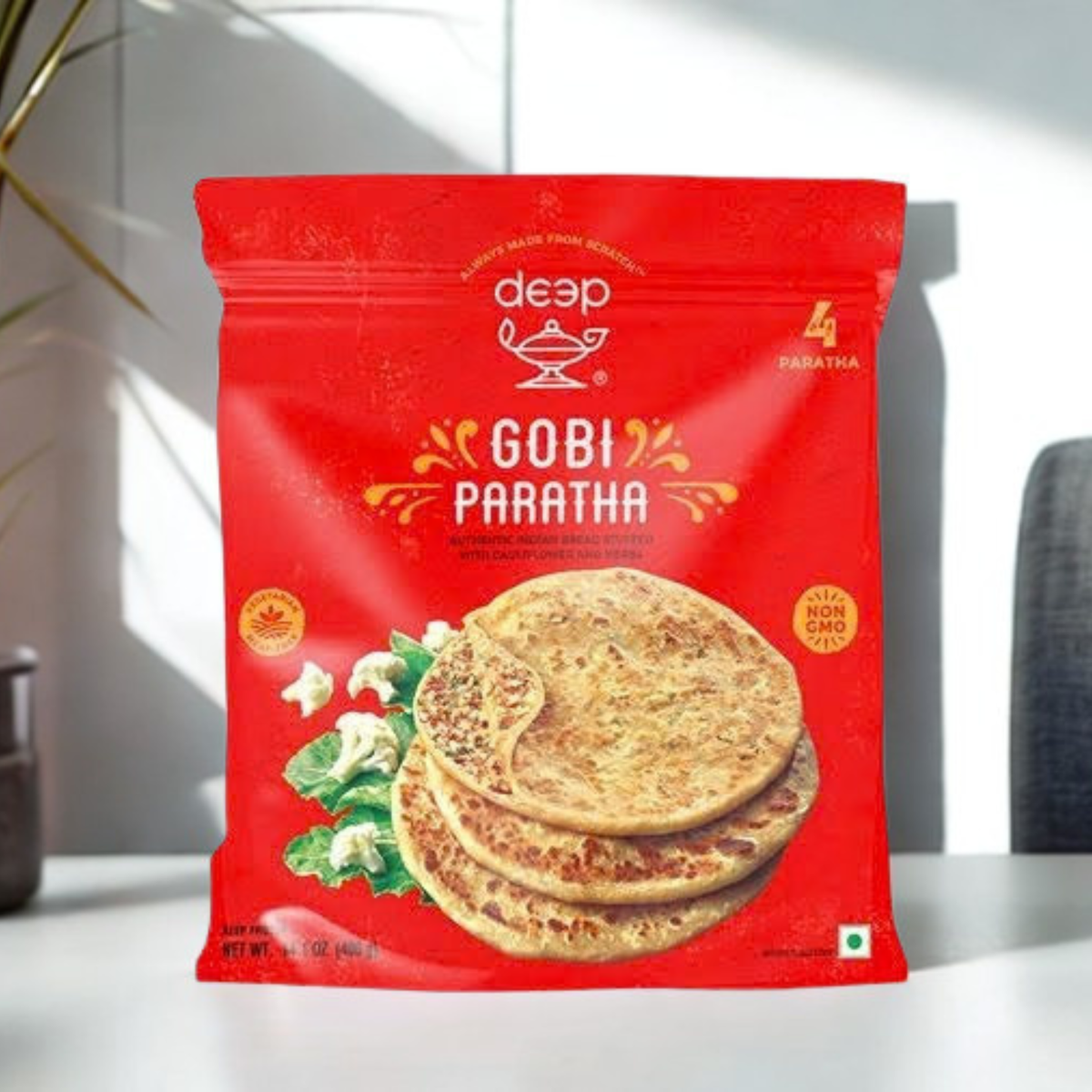Deep Gobhi Paratha 4 Pc.