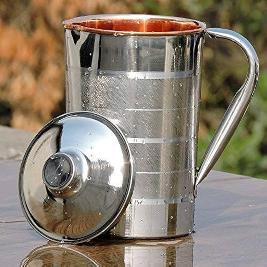 Saga Water Jug Copper (Outside Steel - Inside Copper)