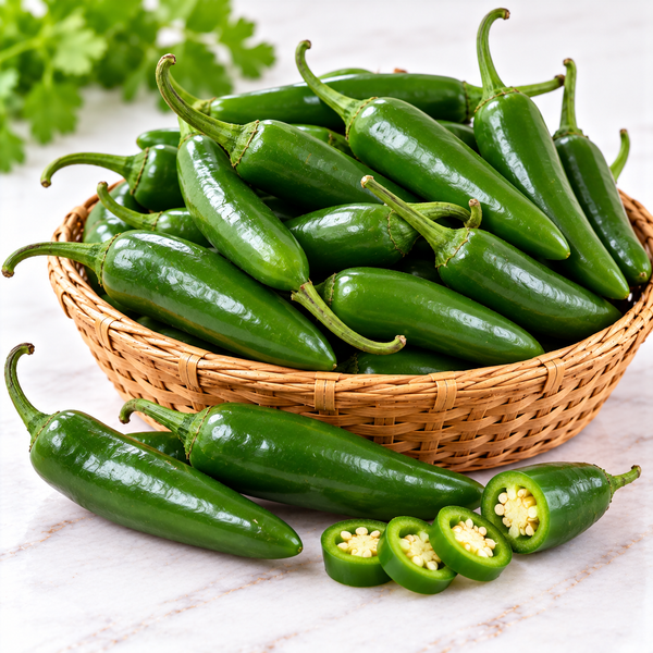 Serrano Peppers - 1 Lb