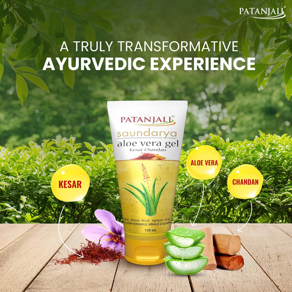 Patanjali Aloevera Kesar Gel 150 ml.