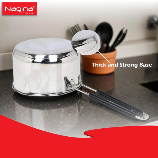 Nagina Sauce Pan (Stainless Steel) With Handle (Small)