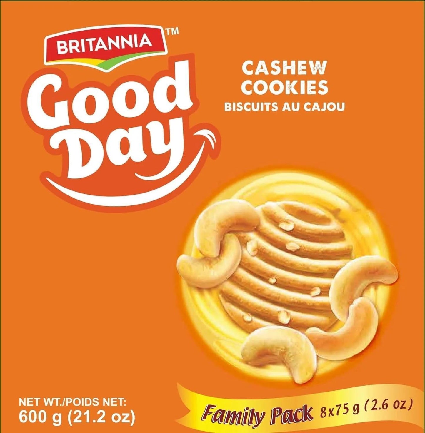 Britannia Good Day Cashew Biscuits (Family Pack) 21.2 Oz.