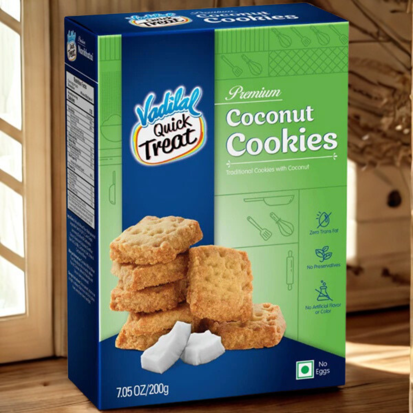 Vadilal Coconut Cookies 7.5 Oz.