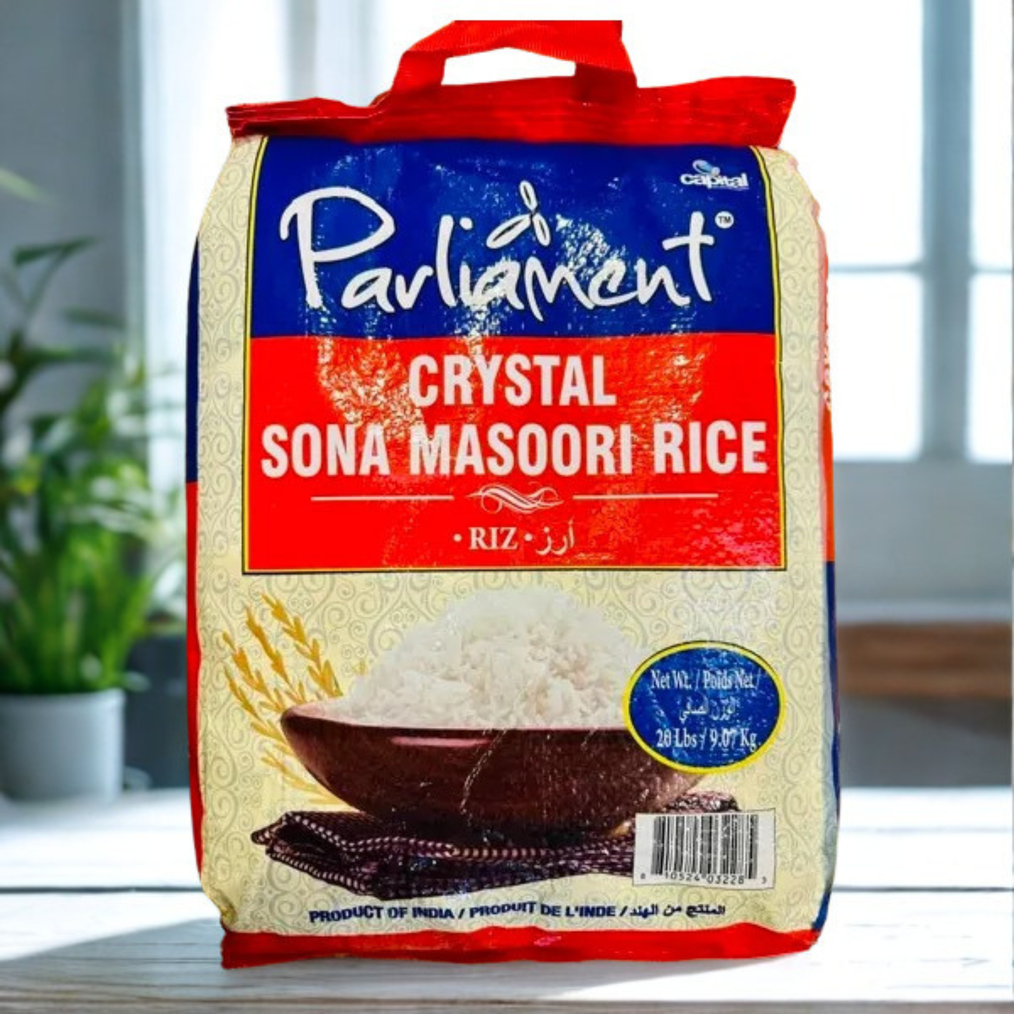 Parliament Crystal Sona Masoori Rice 20 Lb.