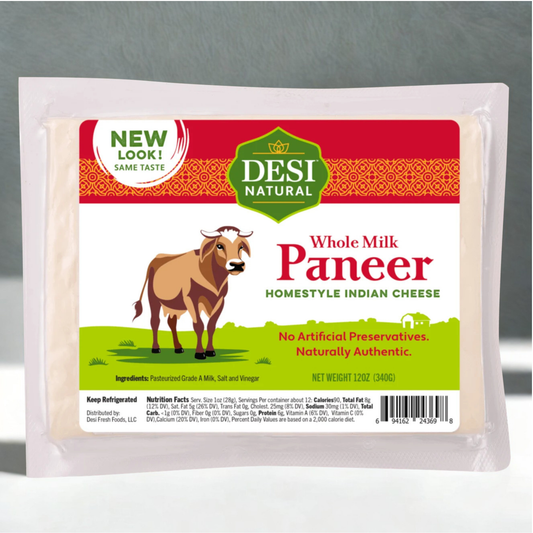 Desi Natural Whole Milk Paneer 12 Oz.