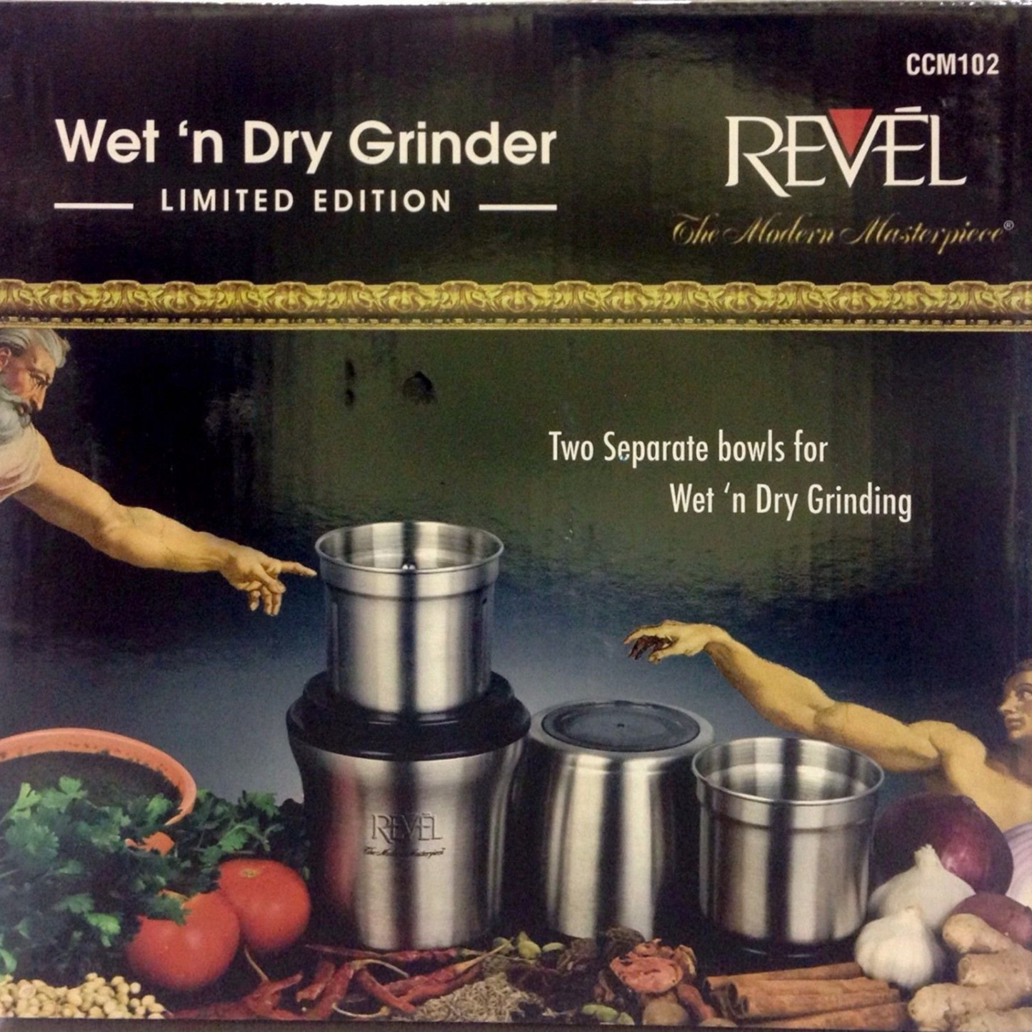 Revel Grinder With 2 Jar (Stainless Steel)