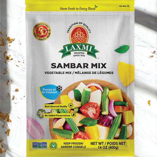 Laxmi Frozen Sambar Mix 400 gm.