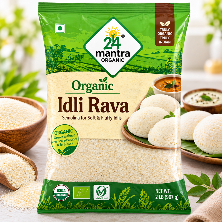 24 Mantra Organic Idli Rava - 2 Lb