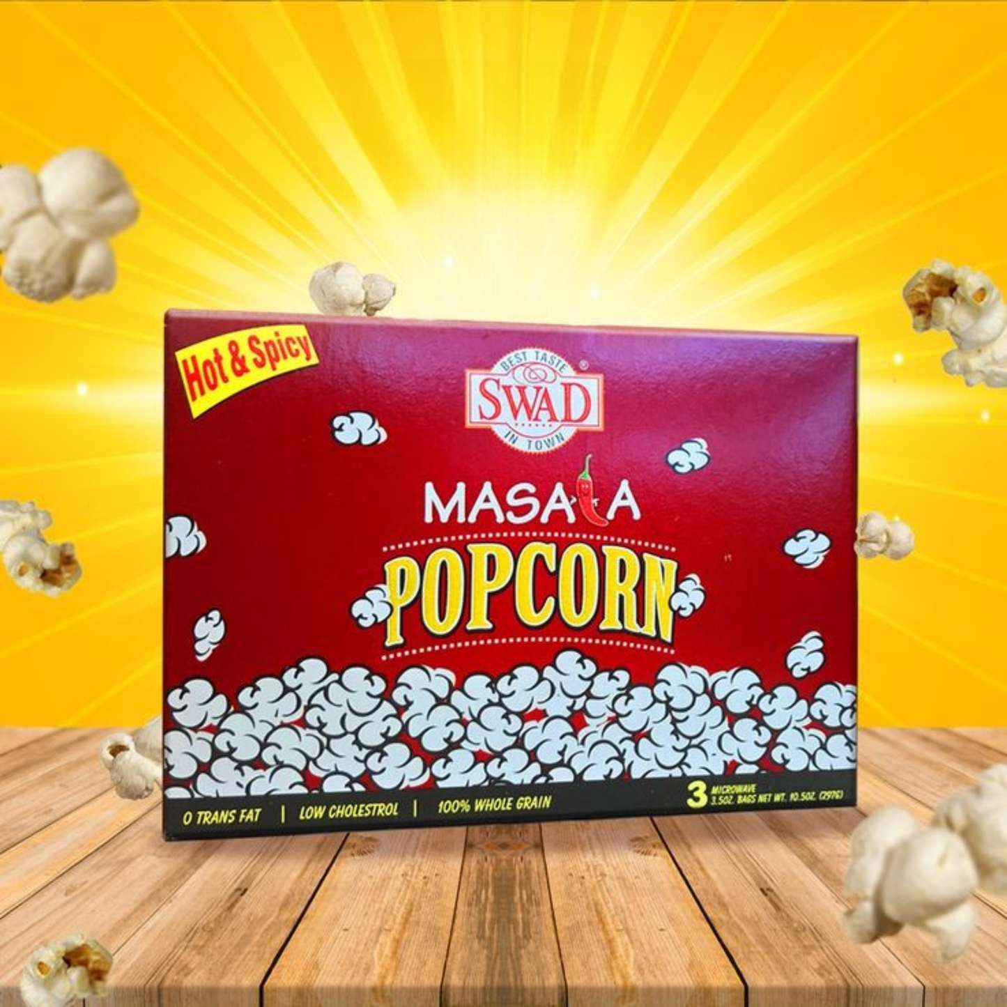 Swad Masala Popcorn Micro 297 Gm.