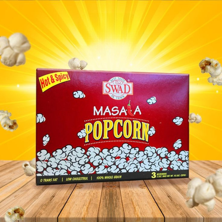 Swad Masala Popcorn Micro 297 Gm.