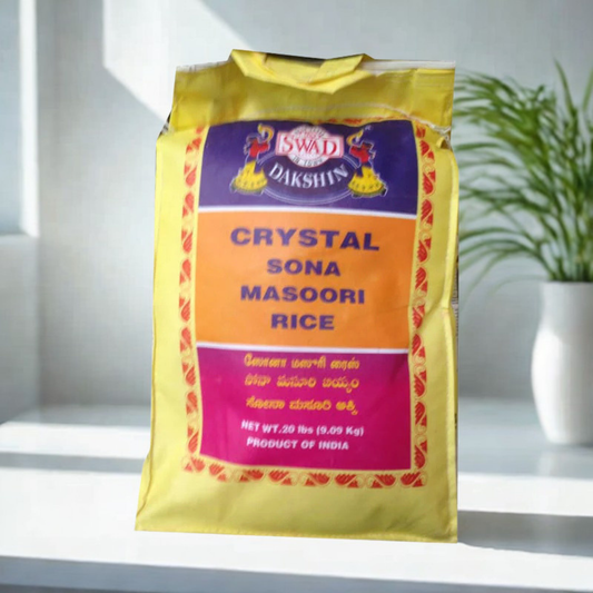 Swad Crystal Sona Masoori Rice 20 Lb.