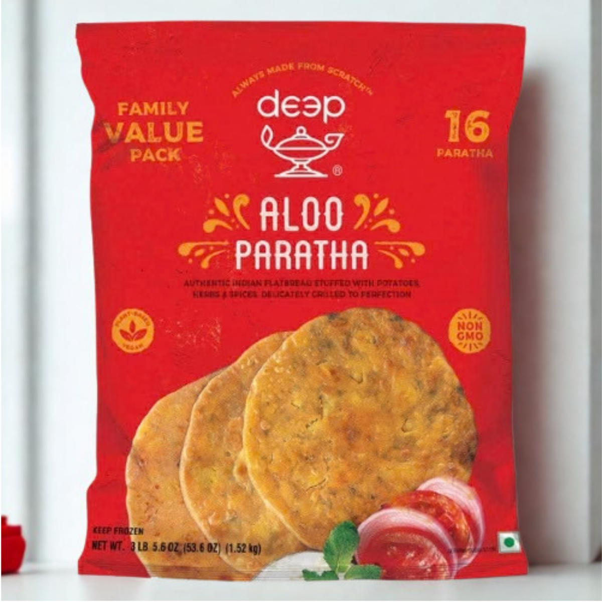 Deep Aloo Paratha (Family Pack) - 16 Pc.