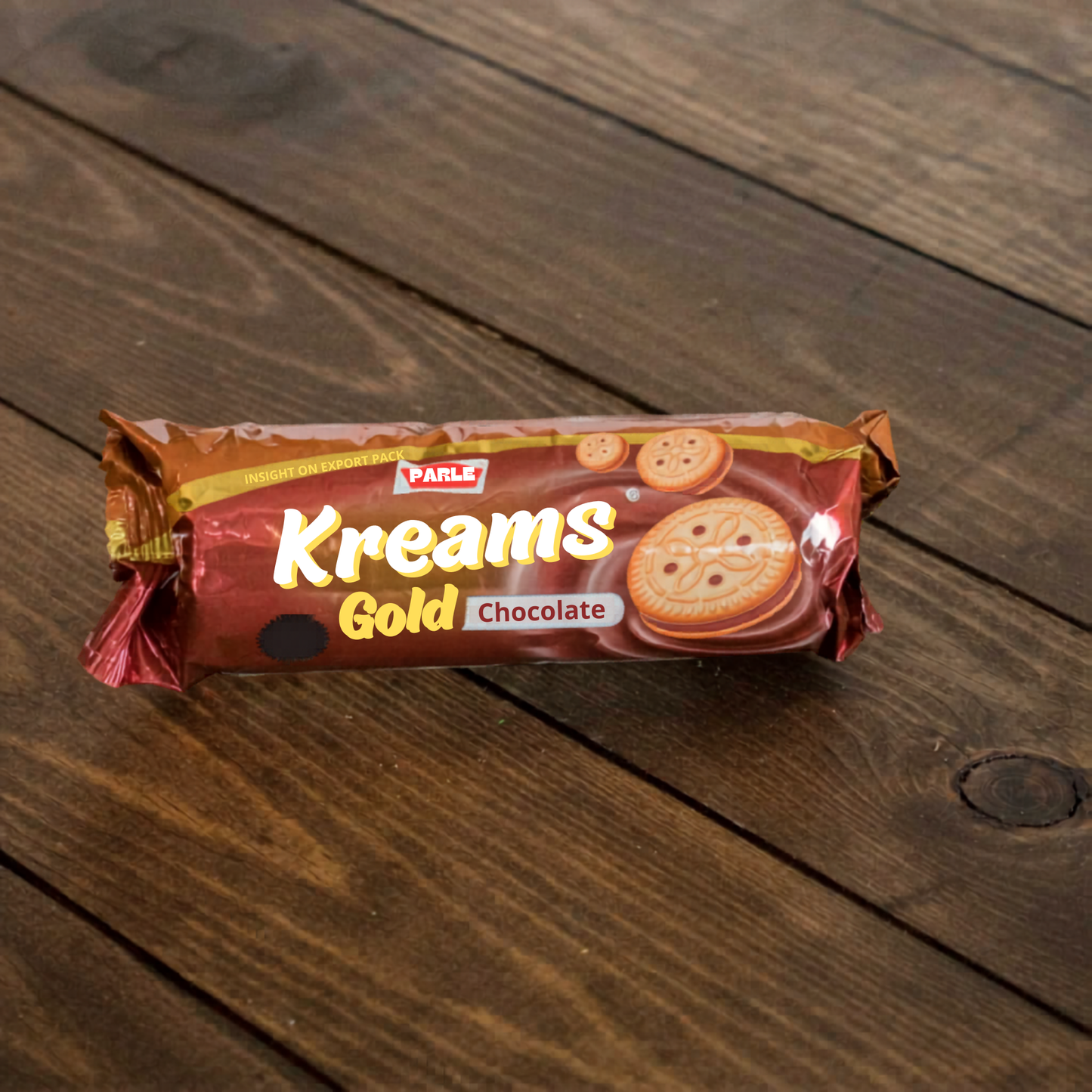 Parle Kream Gold Chocolate Biscuits 266 Gm.