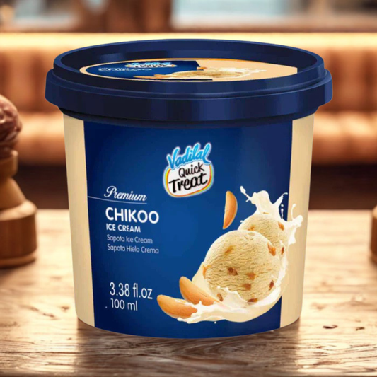 Vadilal Chikoo Ice Cream 100 ml.