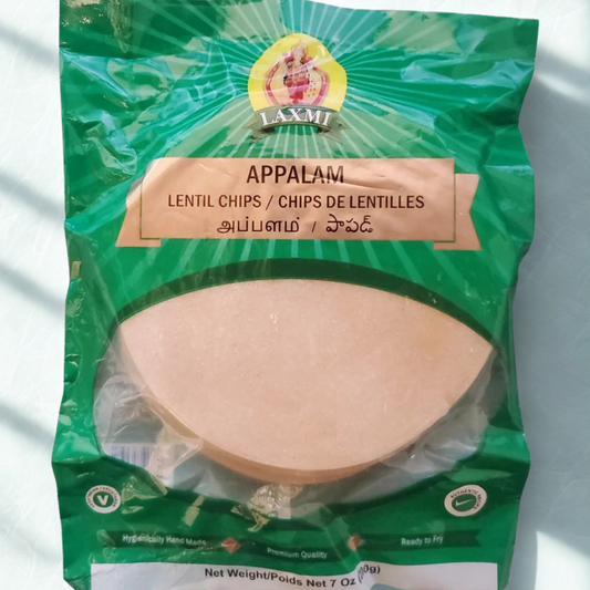Laxmi Appalam (Green Madras) 7 Oz.